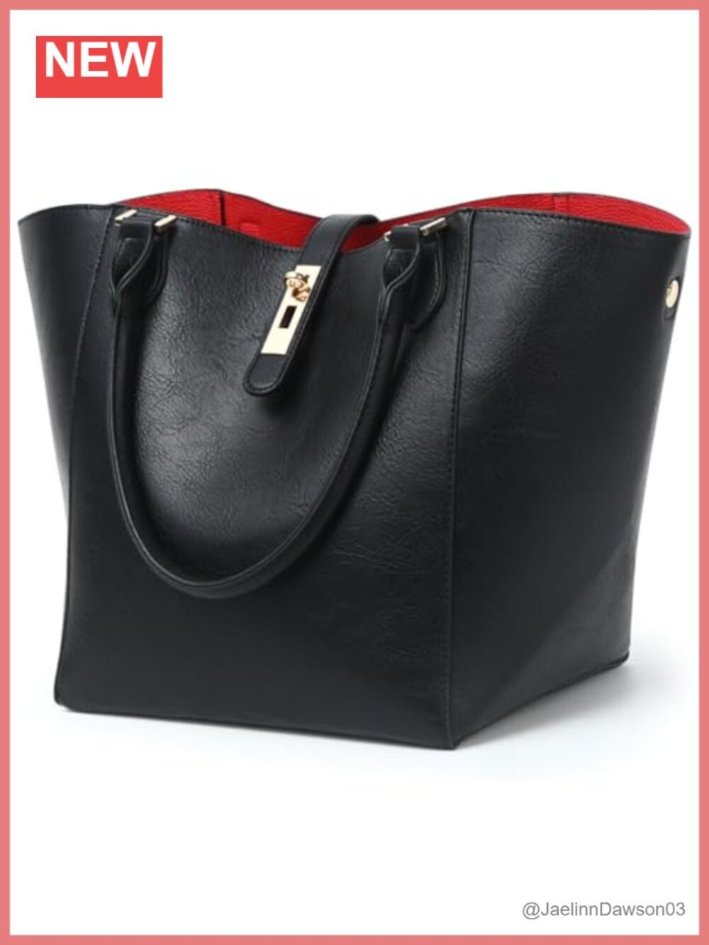 Large Work Tote Bag for Women Big Bucket Purse Designer Handbag Faux Leather